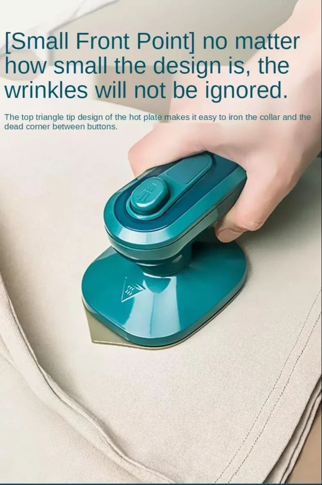 Portable Handheld Mini Electric Iron – Travel & Home Clothes Steamer